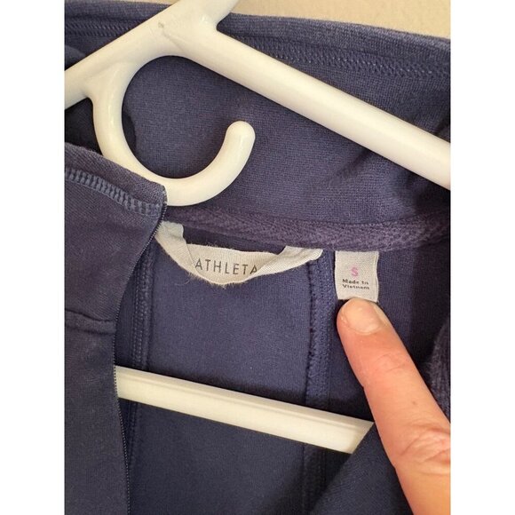 Athleta Casual Long Sleeve Knee Length Activewear Cassidy Dress Blue Size Small - Picture 7 of 14
